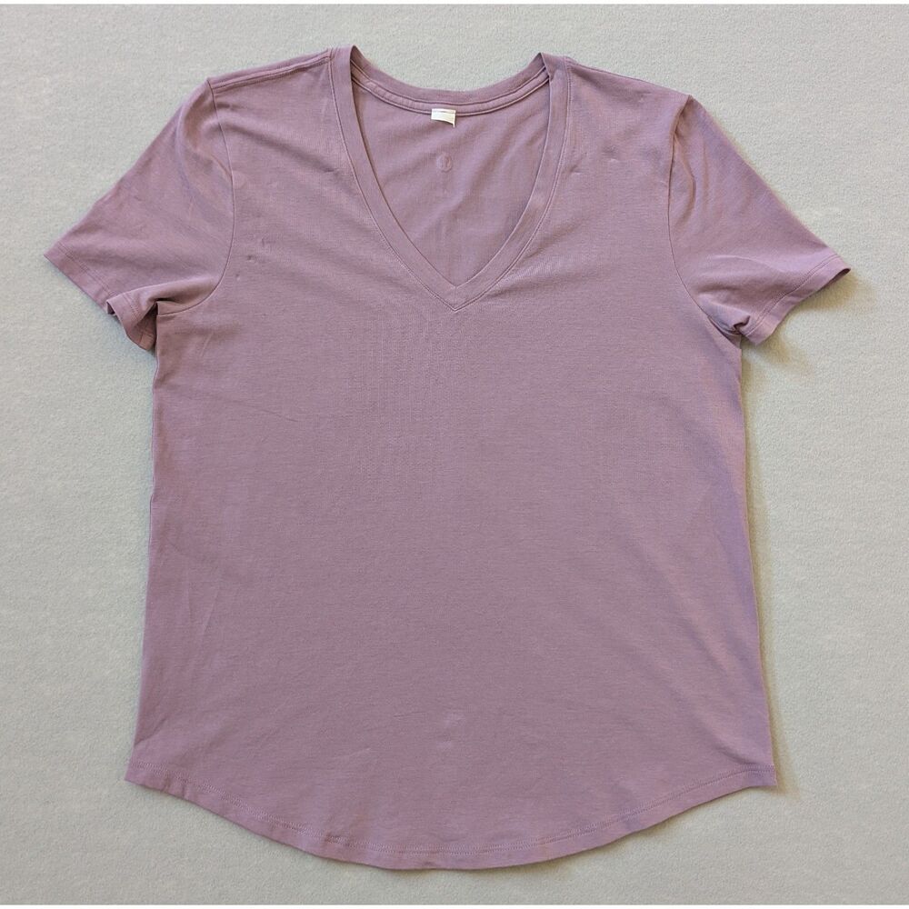 lululemon Love V-Neck T-Shirt Lavender Lux Size 10 est